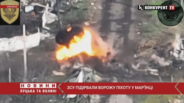 ЗСУ «закобзонили» ворожу піхоту у Мар’їнці (відео)