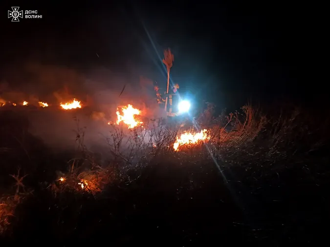 На Волині «господарники» знову взялися за підпали (фото)