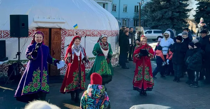 У Нововолинську відкрили «Юрту незламності» – символ єднання України та Казахстану (фото)