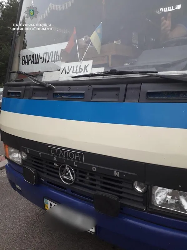 Волинські патрульні виявили 91 несправний автобус