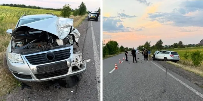 П'яний і без прав: на Волині водій Volkswagen влупився в Mercedes-Benz, є травмована (фото)