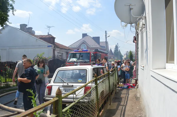 Біля Старого ринку горів житловий будинок (фото)