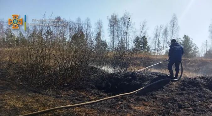 На Волині невідомі підпалили торф’яник (фото)
