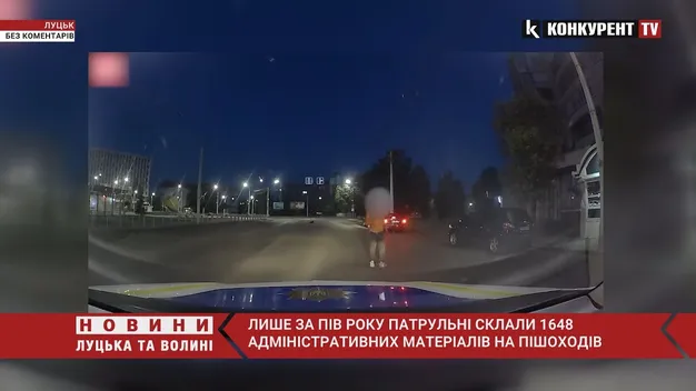 Зухвалі й неквапливі: патрульні показали луцьких «пішоандонів» (відео)
