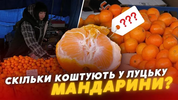 Чи зросли ціни на мандарини у Луцьку перед різдвяними святами (відео)