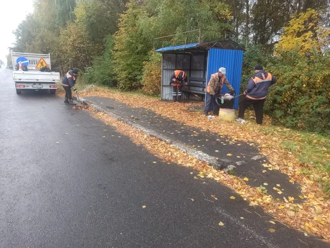 Сміття прибирають, павільйони ремонтують: на Волині впорядковують автобусні зупинки (фото)
