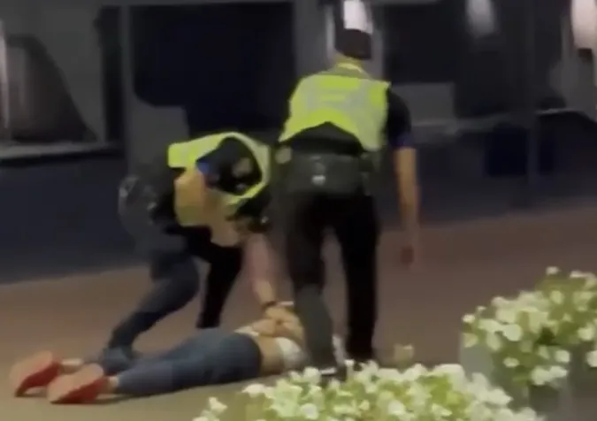 У Луцьку п'яні молодики побилися з охороною ТРЦ ПортCity (відео 18+)