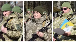 Мобілізовані та контрактники, чоловіки та жінки: у Луцьку склали присягу прикордонники (фото)