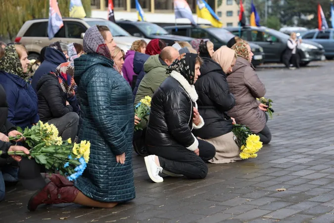 Небо плакало: Луцьк навколішки прощався з загиблим на Курщині бійцем Віктором Калеником