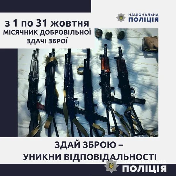 Волиняни здали до поліції майже 400 одиниць незареєстрованої зброї