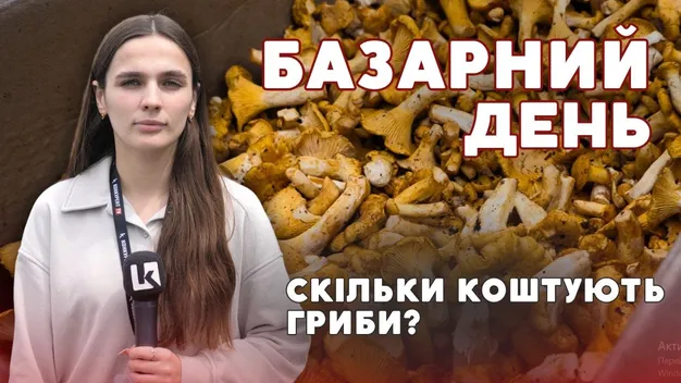 Скільки коштують свіжі гриби у Луцьку на базарі (відео)