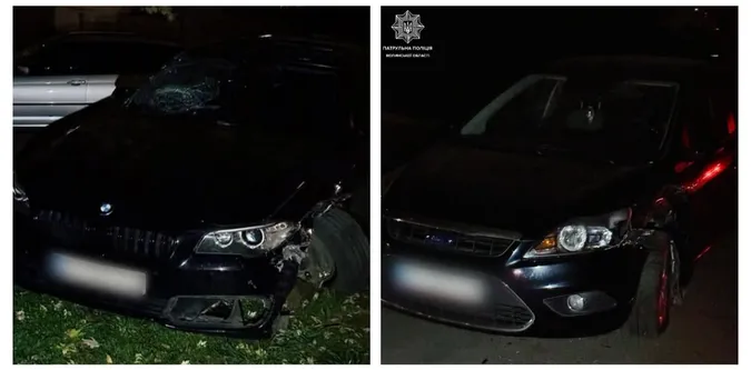 У Луцьку п'яна водійка на BMW влетіла у Ford (фото)