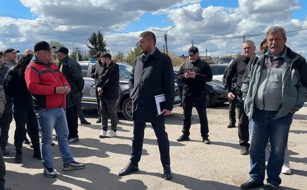 На Волині шахтарі протестують проти нового керівника «Волиньвугілля» (відео)