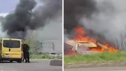 Автівка згоріла вщент, водій у тяжкому стані: деталі страшної ДТП біля Луцька (відео)