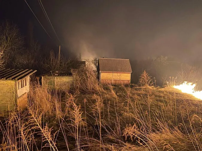 На Волині вночі ледь не згорів дачний масив (фото)