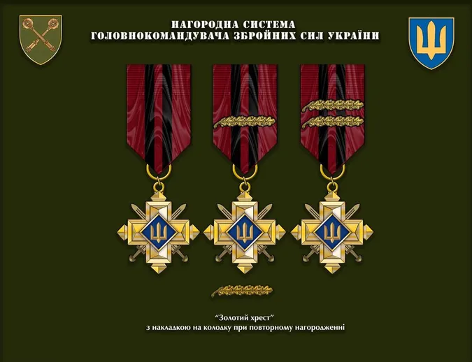 В Україні затвердили нову систему бойових нагород (фото)