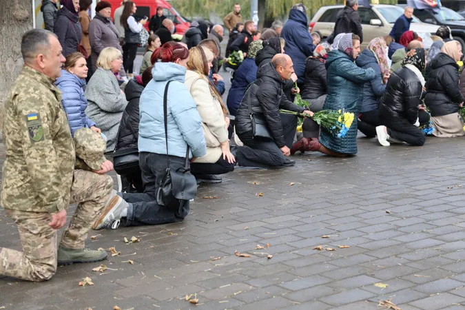 Небо плакало: Луцьк навколішки прощався з загиблим на Курщині бійцем Віктором Калеником