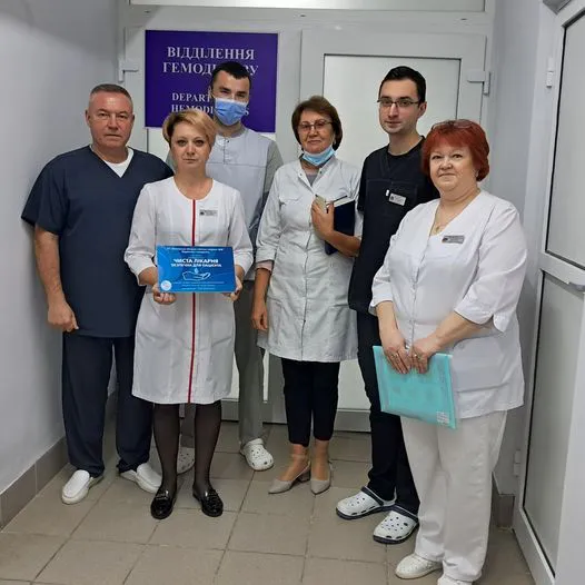 Відділення гемодіалізу Волинської обласної лікарні отримало статус чистої лікарні