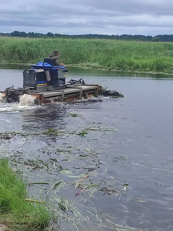 На річці Стохід у Любешові розпочали розчистку русла (фото)