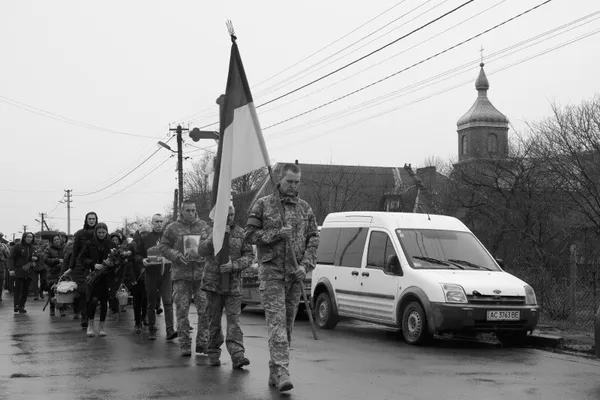 Загинув під Бахмутом: у Луцькій громаді попрощались із Денисом Костюком (фото)