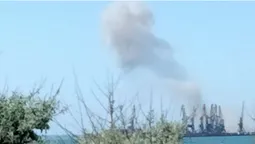 В районі порту окупованого Бердянська пролунало два вибухи (відео)