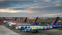 Авіакомпанія Brussels Airlines провела фотосесію своїх спеціальних літаків
