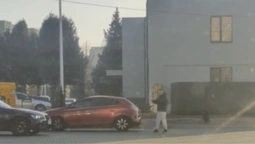 У Луцьку дві автівки дрифтували на заправці (відео)