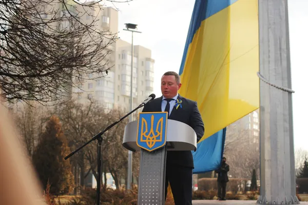 Прапори та сотні людей: як у Луцьку святкували День єднання (фото, відео)
