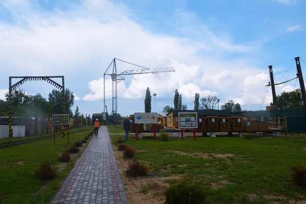Територія нижнього складу Ковельського лісового господарства.