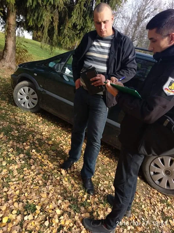 У луцькому парку карали водіїв за неправильне паркування (фото)