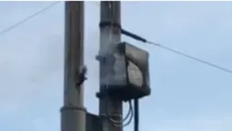 У Луцьку задимілася розпаювальна коробка (відео)