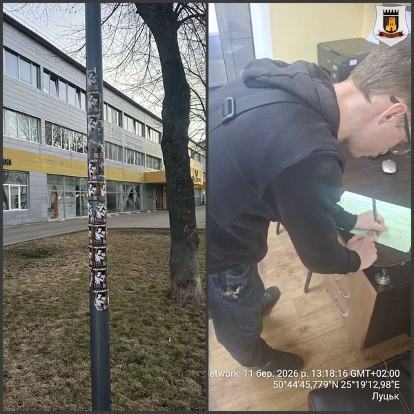 Рекламне «нашестя»: стовпи у центрі Луцька перетворили на «дошки оголошень» (фото)