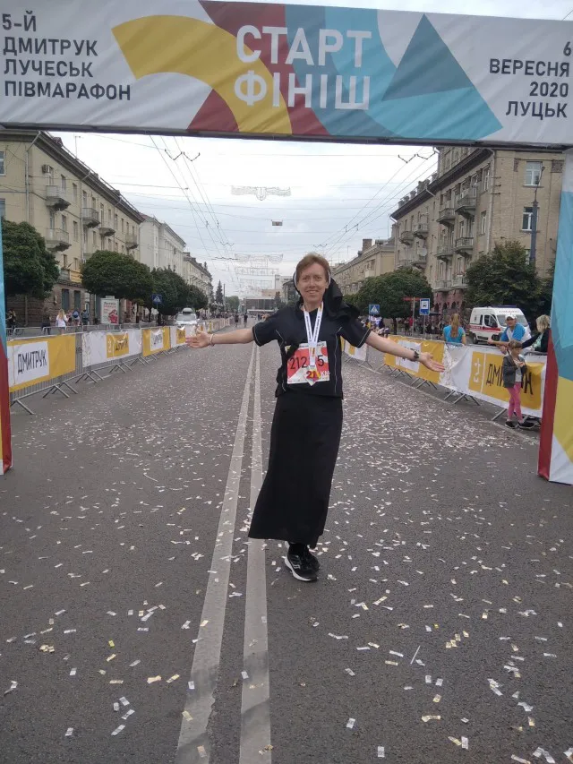 Півмарафон у Луцьку виграла черниця