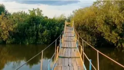 Як у Карпатах: де на Волині є підвісний міст через Стир (відео)