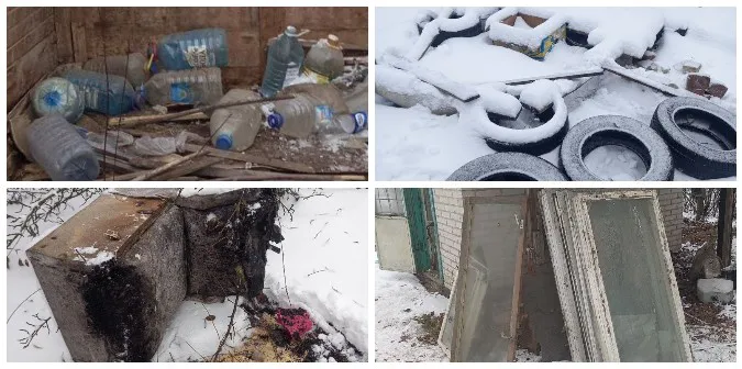 Сміття зносили роками: у Луцьку муніципали прибирають захаращену територію (фото)