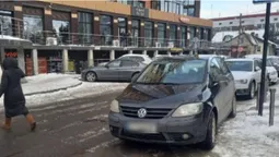 У Луцьку муніципали оштрафували водія за паркування на «зебрі» (фото)