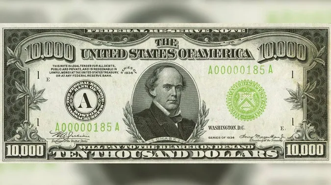 У США на аукціоні продали рідкісну купюру номіналом $10 тисяч часів Великої депресії