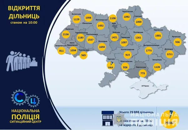 Що робить поліція на виборчих дільницях (фото)