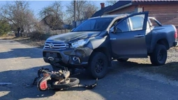 На Волині мотоцикл протаранив пікап – постраждали двоє підлітків