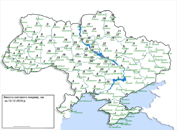 Помірялися снігом: де в Україні найбільші замети