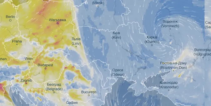 Брудне повітря з Європи уже підповзає до України