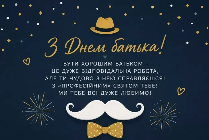 З Днем батька: гарні листівки і найкращі привітання