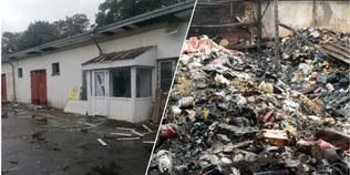 Суцільне згарище: як виглядає місце влучання дрона у Луцьку на другий день після атаки (фото)