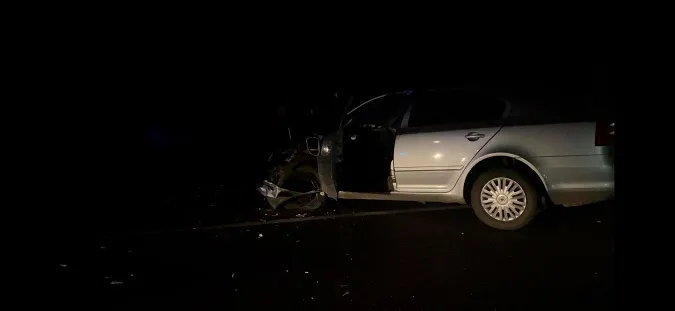 У селі Дерно ДТП: зіткнулись мотоцикл і автомобіль (фото)