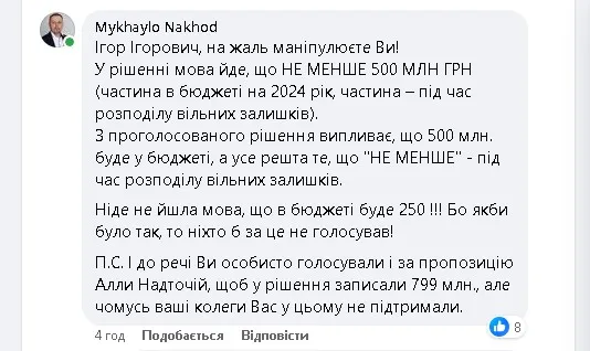 Луцький мер Поліщук виправдовується за не виділені 500 млн на армію