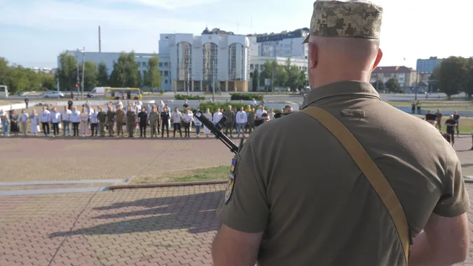 У День Незалежності України в Луцьку вшанували борців за волю (фото, відео)
