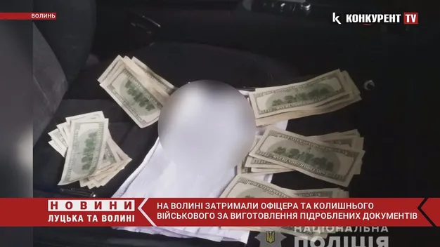 На Волині офіцер та колишній військовий допомогли ухилянту: взяли 6,2 тисячі доларів (відео)
