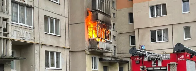 У Луцьку – пожежа в багатоповерхівці (фото, відео)