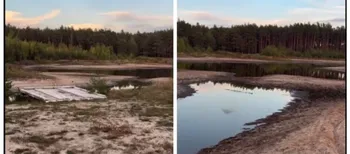На Волині пересохло популярне серед рибалок озеро (відео)