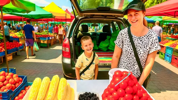 На ринку у Луцьку продають особливий сорт корисної фіолетової картоплі (фото, відео)